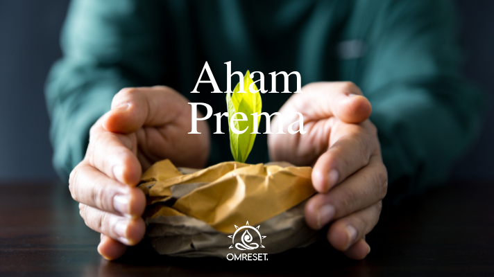 Ahem Prema is an affirmation that your core self is pure love, which aligns your life energy with the love principle...